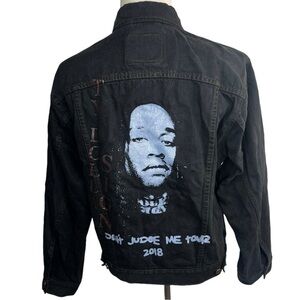 TY DOLLA SIGN Don’t Judge Me Tour 2018 Black Denim Levi’s Jacket